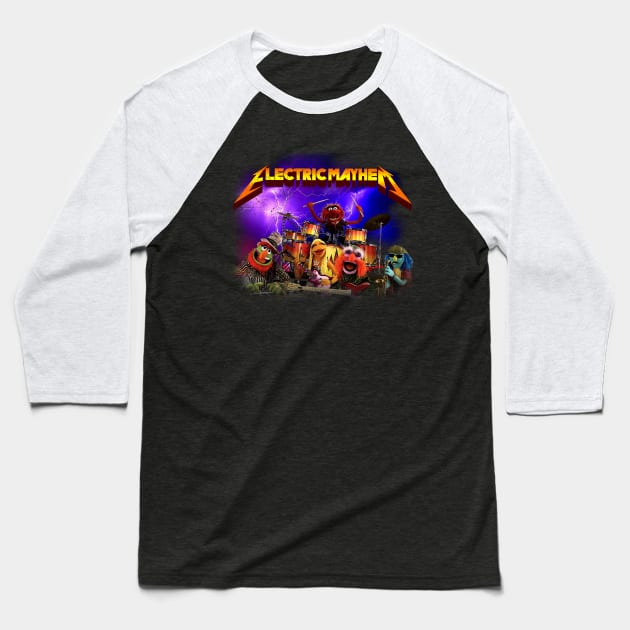 Electric Mayhem Baseball T-Shirt by Aldebaran